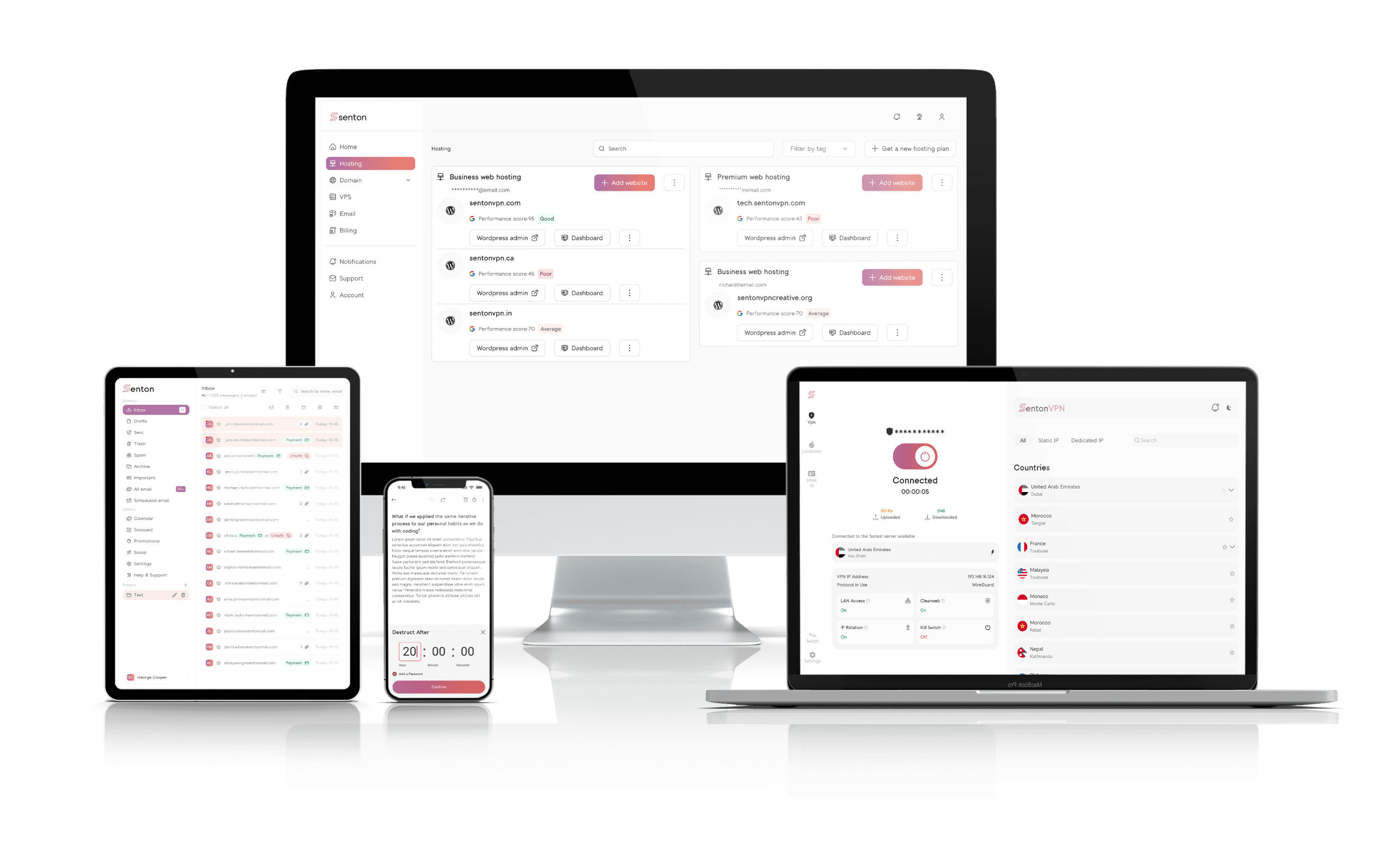 Senton VPN App Interface
